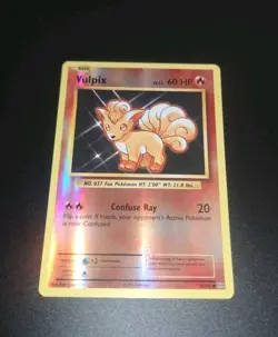 Pokemon TCG XY Evolutions Vulpix 14/108 Reverse Holo Card NM Condition - Image 1