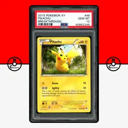 Pokemon PSA 10 Pikachu 48/162 Breakthrough 2015 XY Non Holo - Image 1
