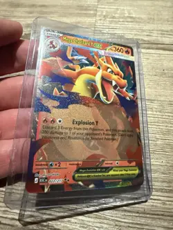 Pokemon Mega Charizard Y EX Ascended Heroes 022/217 Glurak Erhabene Helden Poke - Image 2