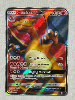 Charizard GX SM60 Promo SM Black Star Promos Pokemon Damaged - Image 1