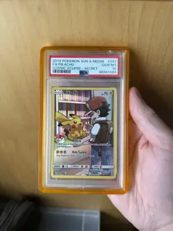 PSA 10 | 2019 POKEMON SUN & MOON FA/PIKACHU - COSMIC ECLIPSE - SECRET #241 - Image 1