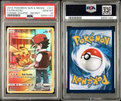 PSA 10 | 2019 POKEMON SUN & MOON FA/PIKACHU - COSMIC ECLIPSE - SECRET #241 - Image 4