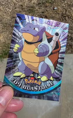 2000 Topps Chrome Holo Pokemon Series 1 09 Blastoise SUPER MINTY! Crisp Corners! - Image 3