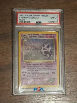 Pokemon TCG Sabrina's Gengar Gym Challenge 29/132 Holo - PSA 8 - Image 1