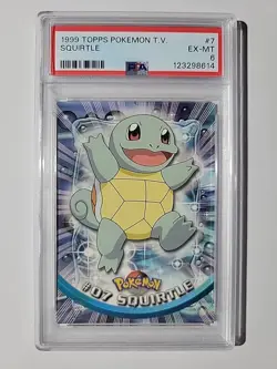 1999 Topps Pokemon TV Squirtle PSA 6 - Image 1