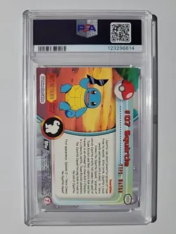 1999 Topps Pokemon TV Squirtle PSA 6 - Image 2