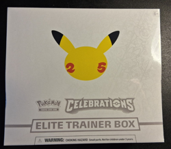 Celebrations Elite Trainer Box ETB Sealed Pokemon TCG 25th Anniversary 820650809439 - Image 1