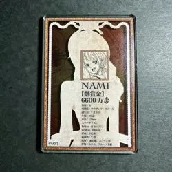 S3570 Nami Japanese One Piece Status Acrylic Collection Card J3 - Image 2