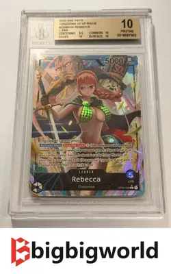 One Piece English Kingdoms Of Intrigue Rebecca Alt Art Leader OP04-039 BGS 10 - Image 1