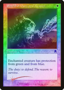 Shield of Duty and Reason FOIL Apocalypse NM White Common MAGIC CARD ABUGames - Image 1