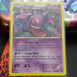 Pokemon Gengar Holo Rare Reverse Holo BREAKthrough 60/162 Stage 2 130HP TCG Card - Image 1