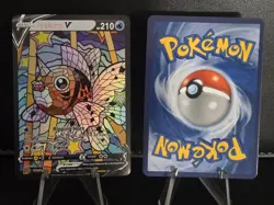 Seaking And Goldeen CUSTOM Stained Glass Holo Cards -Display Only - Image 5