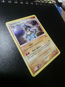 Pokemon TCG Lucario Holo Rare Card 6/130 Diamond and Pearl 2007 - Image 1