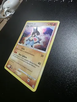 Pokemon TCG Lucario Holo Rare Card 6/130 Diamond and Pearl 2007 - Image 2