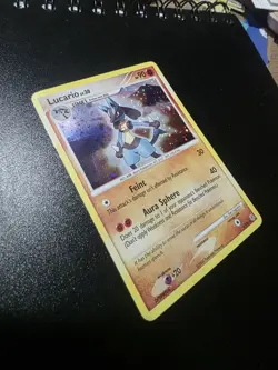 Pokemon TCG Lucario Holo Rare Card 6/130 Diamond and Pearl 2007 - Image 3