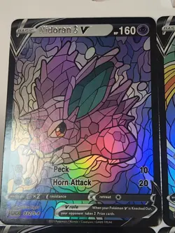Nidoqueen & Nidoran 4 Card CUSTOM Made Stained Glass Holo Van Gogh Shiny Cards - Image 5