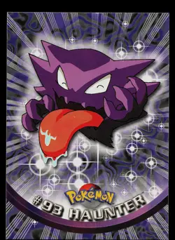 Pokemon Card - Haunter Topps TV Animation Edition 93 Blue Logo - Image 1