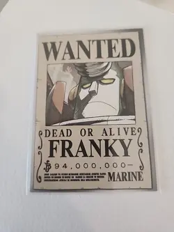 One Piece Epic Journey 2023 Trading Card 133 - Wanted Franky - Image 2