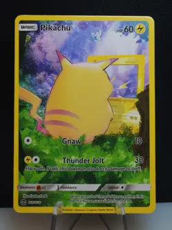 Red Cheek Pikachu Display Only Van Gogh Replica Fan Art Card - NM - Image 1