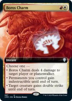 MTG Boros Charm - Foil - Extended Art, Commander Legends, Lightly Played, Englis - Image 1