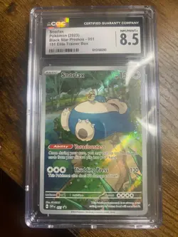 Snorlax Black Star Promo 051 Pokemon 151 Elite Trainer Box CGC 8.5 Slab - Image 1