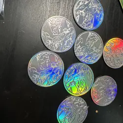 (8) Phantasmal Flames UPC Metal Coin Featuring Mega Charizard X Pokemon - Image 2