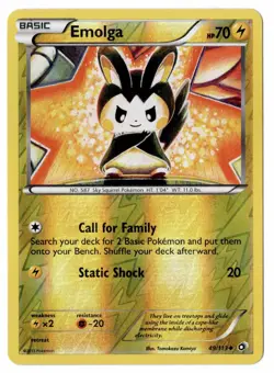 Emolga 49/113 - Pokemon Legendary Treasures Reverse Holo - NM - Image 1