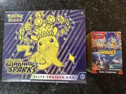 Pokemon TCG Surging Sparks ETB + Booster Bundle Brand New Sealed - Image 1