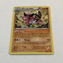 Pokemon KROOKODILE 62/98 Rare Cracked Ice Holo Foil NM Emerging Powers Near Mint - Image 2