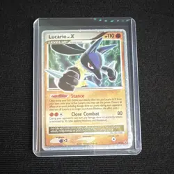 Pokemon Lucario LV.X Diamond & Pearl DP12 Promo Holo Level Up Fighting HP 110 2… - Image 1