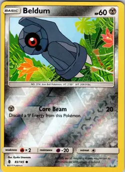 Beldum 83/145 SM - Guardians Rising Pokemon TCG LP - Image 1