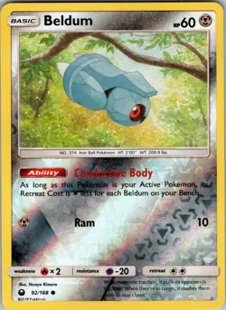 Beldum (92) 92/168 SM - Celestial Storm Pokemon TCG LP-NM - Image 1