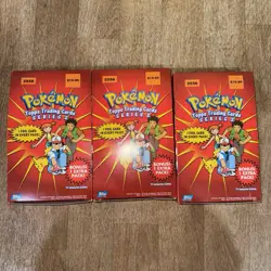 3 Pokemon Topps Series 2 Booster Box Vintage Rare - Image 1
