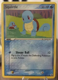 Vintage Squirtle 82/112 FireRed & LeafGreen Regular Pokemon TCG Free Shipping - Image 1