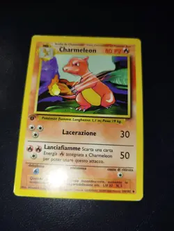 Pokemon Charmeleon 24/102 Set Base Rara Prima Edizione Wizards ITA Carte Vintage - Image 1