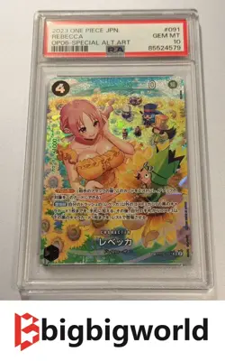 Rebecca SP OP05-091 One Piece TCG English Wings of the Captain OP06 PSA10 ALT - Image 1