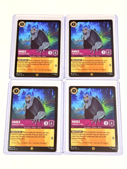 Disney Lorcana Whispers in the Well - Hades #56/204 Legendary Non Foil (4) - Image 1