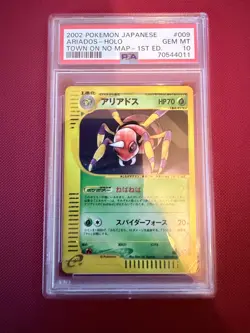 Ariados JP Town on No Map 009/092 PSA 10.0 Pokemon Card Vintage - Image 1