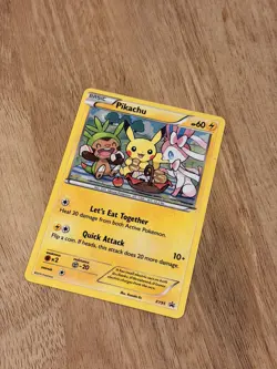 Pikachu Promo Card XY95 Excellent Condition Pokemon 2016 Black Star - NM - Image 1