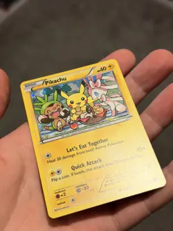 Pikachu Promo Card XY95 Excellent Condition Pokemon 2016 Black Star - NM - Image 3