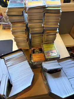 Pokemon Trading Card BULK LOT Over 1800+ cards C/U/R Unplayed coins tins - Image 1
