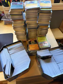 Pokemon Trading Card BULK LOT Over 1800+ cards C/U/R Unplayed coins tins - Image 4
