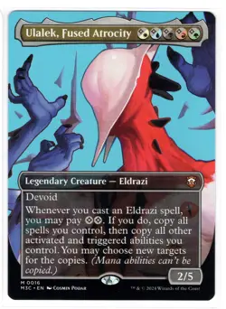 MTG Ulalek, Fused Atrocity (Borderless) - Commander: Modern Horizons 3 (M3C) NM - Image 1