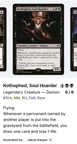 Kothophed, Soul Hoarder Magic Origins Foil Russian # 104 - Image 5
