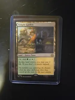 MTG Temple Garden ECL Rare Green/White Land Regular 2022 - Image 1
