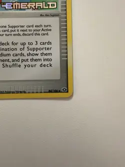 Pokemon TCG Trainer Scott 84/106 EX Emerald Stamped Holo - Image 4