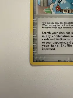 Pokemon TCG Trainer Scott 84/106 EX Emerald Stamped Holo - Image 5