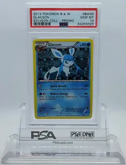 POKEMON XY BLACK STAR PROMO GLACEON #BW90 HOLO PSA 10 GEM MINT #64205029 POP 8 - Image 1