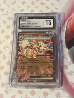 CGC 10 ENGLISH Arcanine ex 032/198 - Pokemon TCG Scarlet & Violet CGC - GEM MINT - Image 1