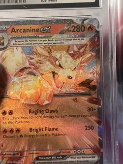 CGC 10 ENGLISH Arcanine ex 032/198 - Pokemon TCG Scarlet & Violet CGC - GEM MINT - Image 3